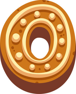 Cookie Letter O With Icing