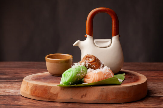 Gethuk is an Indonesian javanese dish made from cassava