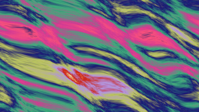 Colorful fluid art creates a vibrant seamless pattern suitable for background design