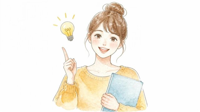 説明する女性2 - 1
