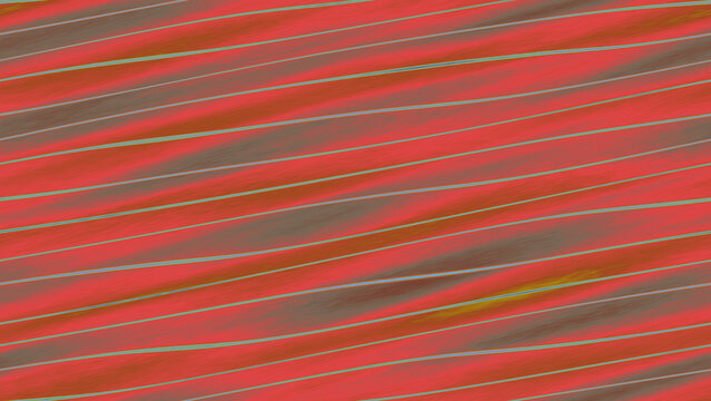 Red abstract design with wavy diagonal stripes forming a seamless pattern