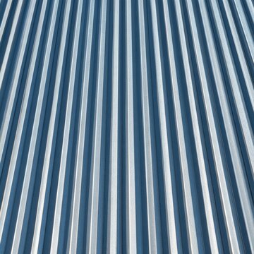 Vertical corrugated steel metal roofing sheet texture background