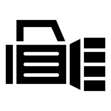 Spotlight icon with solid style