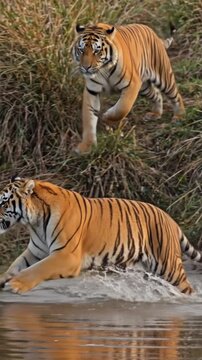 tiger in the zoo