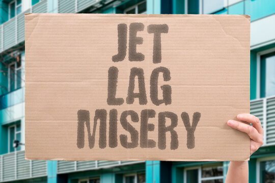 "Jet lag misery" Travelers exhausted after long flights. TRAVEL. FATIGUE. FLIGHTS. INSOMNIA. CIRCADIAN.