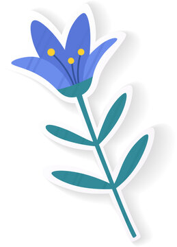 Violet Flower Stem