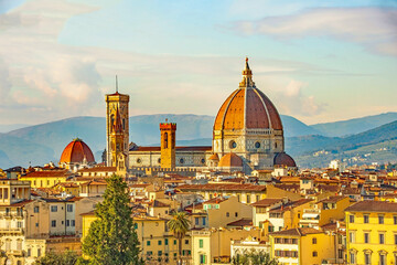 Fototapeta premium Florenz, die Toskanische Hauptstadt hat eine faszinierende Geschichte und Kultur.