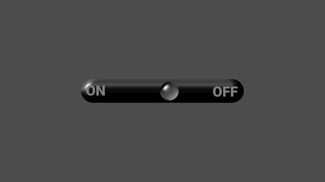 Dark On Off Toggle Switch Minimal Interface Animation