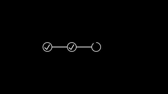 Task Success Checklist Icon &ndash; Minimal Process and System Update Symbol for Web and Business