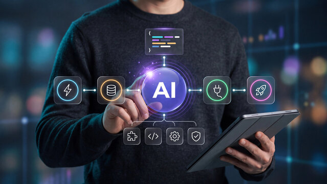 The concept of vibe coding, programming and testing code using an AI agent, as well as no-code and low-code methods for building websites and applications.