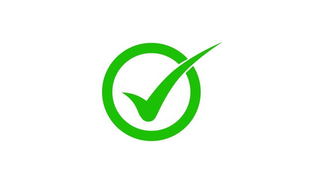 Check mark inside a circular outline, symbolizing approval or verification