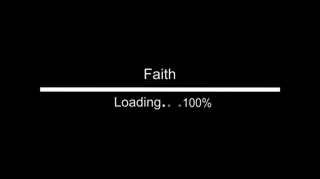 Smooth Motion Loading Indicator, Smooth Animated Progress Bar Indicator in Flat Design Style