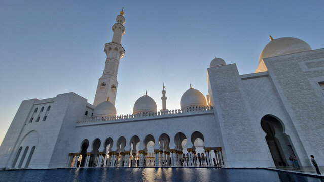Sheikh Zayed Grand Mosque in Abu Dhabi United Arab Emirates