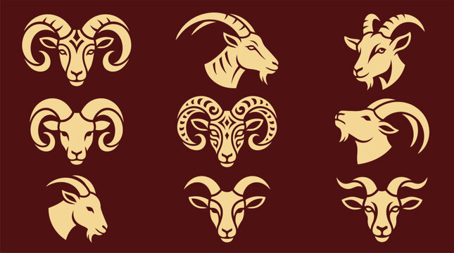 A comprehensive chinese new year 2027 vector bundle featuring artistic goat and ram illustrations for festive holiday design projects