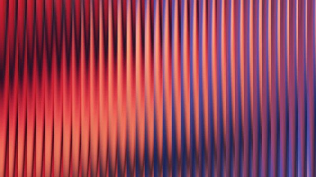 Vertical corrugated texture with red and blue gradient lighting
