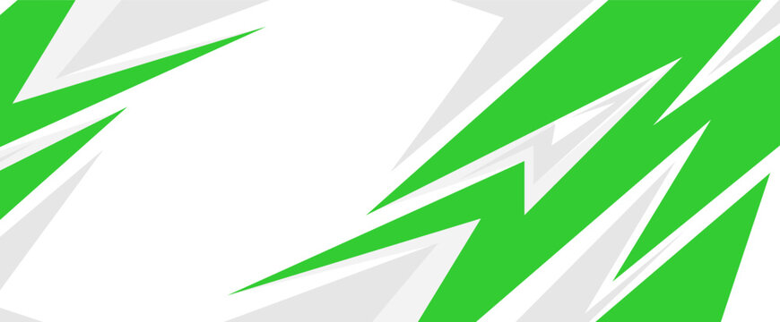 Lime green and white sharp geometric streak pattern for motocross sport
