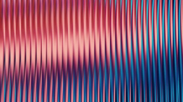 Vertical corrugated metal texture with pink and blue gradient lighting