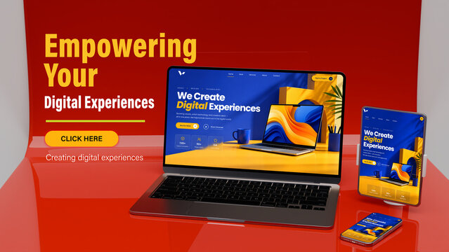 Bold Multi Device Website Presentation