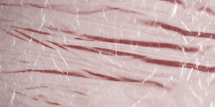 Marbled raw meat texture background, organic pink and red muscle fibers, macro shot of cured ham surface for culinary and food design