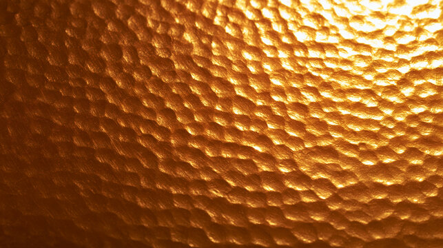 Hammered Golden Metal Texture with Warm Glow