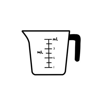 Kitchen measuring cup icon vector illustration