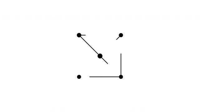 Minimalist geometric constellation icons with dots and lines