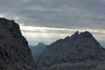 Partenkirchner Dreitorspitze mountain, Garmisch-Partenkirchen, in Bavaria, Germany © BirgitKorber