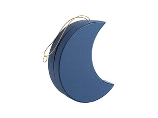 Blue Crescent Moon Shaped Gift Box © Gandalf