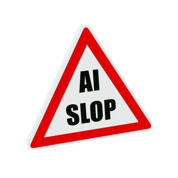 sticker anti IA dans un panneau d'interdiction avec texte incitant &agrave; ne pas acheter ou ne pas aller &agrave; une &eacute;v&eacute;nement