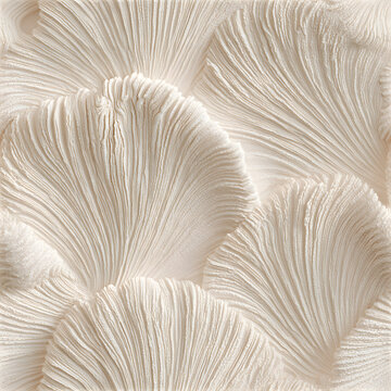 Textured Scalloped Seashell Ridges Seamless Pattern