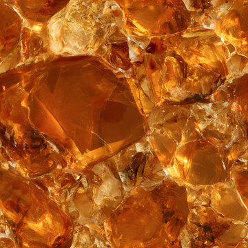 Textured Amber Fossil Inclusions Seamless Pattern