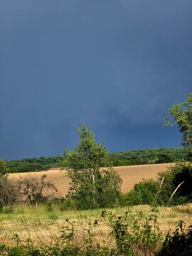 Paysage nature avant orage 