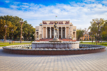 Fototapeta premium Kamoli Khujandi Musical and Drama Theater, Khujand