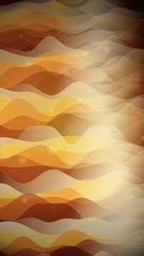 Abstract background with warm-toned flowing waves and subtle light effects.