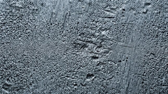 Anodized aluminum texture macro photography. Dark grey metallic grit surface