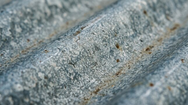 Corrugated metal sheet wave pattern macro photography. Galvanized steel texture close up