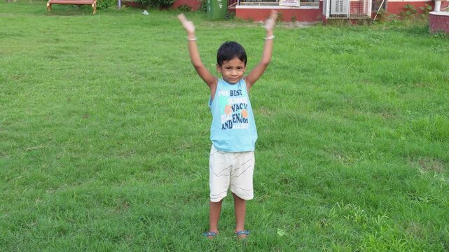 Children practicing yoga poses for fitness mindfulness and flexibility