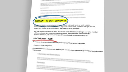Document Highlight Sequences