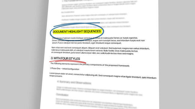 Document Highlight Sequences