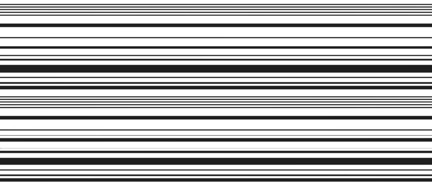 Abstract horizontal lines pattern, monochrome graphic design