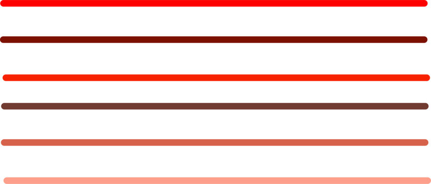 Abstract background with horizontal parallel lines in various shades of red against a white background, clean and minimal design element for modern projects.
