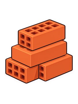 Vector illustration of bricks