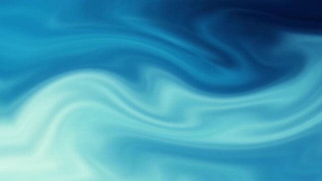 Blue Cyan Gradient Background Smooth Flowing Motion Calm Glowing Light Abstract Video