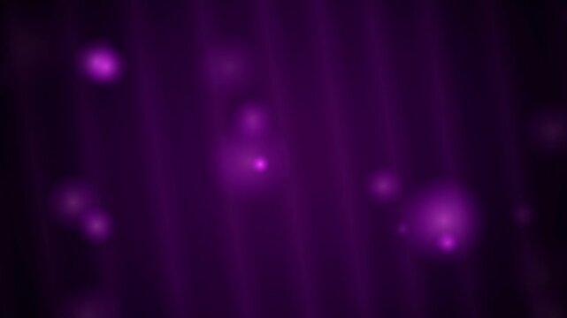 Purple Particles Floating Amidst Soft Light Streaks and Subtle Stripes