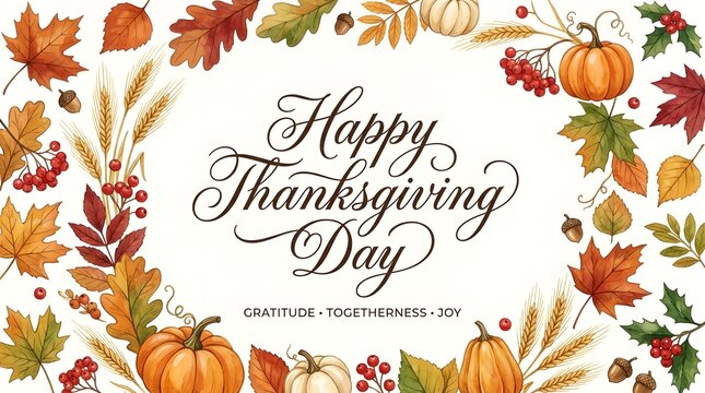 A beautiful thanksgiving day celebration filled with gratitude family and delicious food