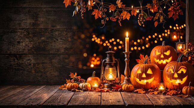 Halloween background with copy space 