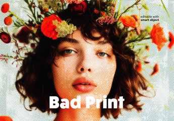 Bad Print Photo Effect
