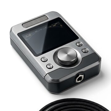 Professional digital tuner with display and knobs for audio equipment