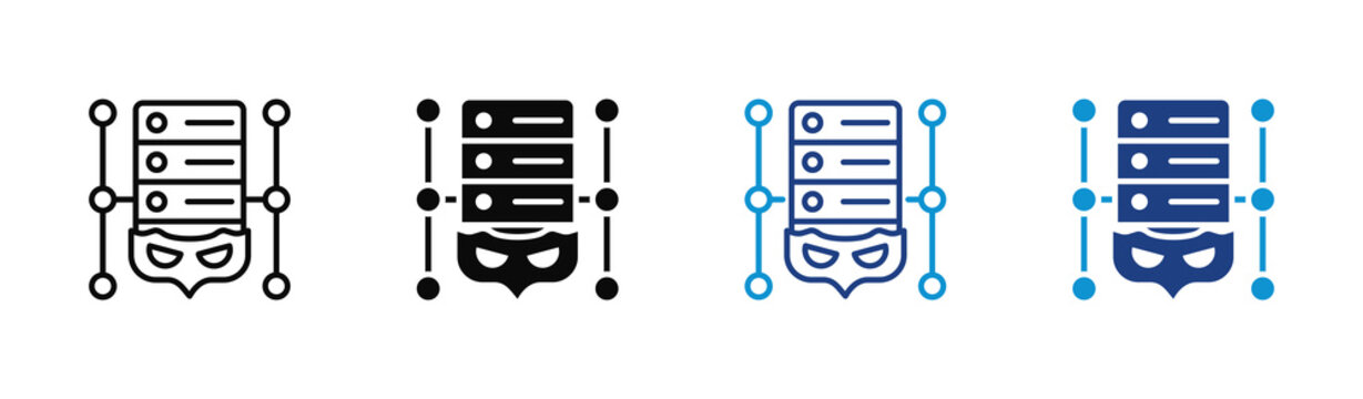 Proxy Server icon set multiple style collection