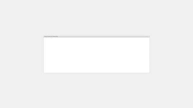 Software application error and loading alert windows